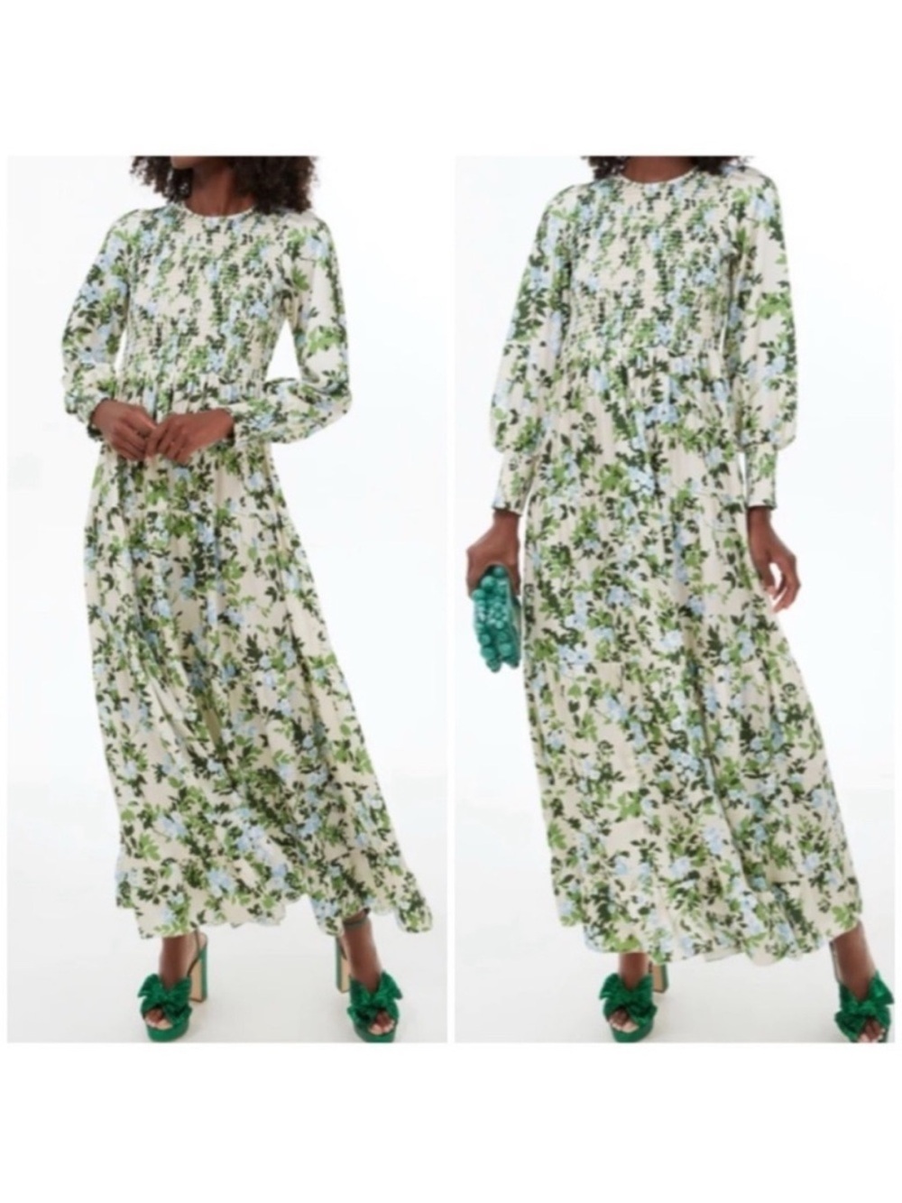 Tuckernuck Libby Smocked English Ivy Maxi Dress